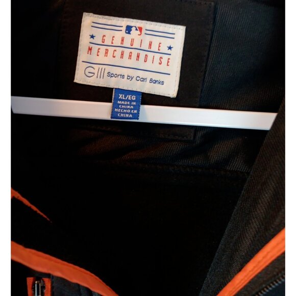 San Francisco Giants MLB Mens XL Black Jacket 2 Pockets G-III Sports/ Carl Banks - Picture 5 of 11